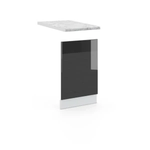 Frontplade Fame-Line Antracit højglans 45 cm , BP Marmor Vicco