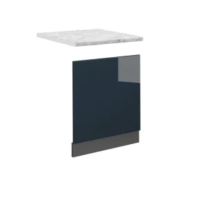 Façade Fame-Line Bleu foncé brillant 60cm , PT Marbre Vicco