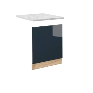 Façade Fame-Line Bleu foncé brillant 60cm , PT Marbre Vicco