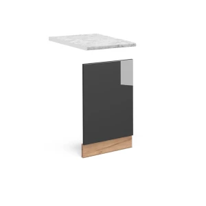 Frontplade Fame-Line Antracit højglans 45 cm , BP Marmor Vicco