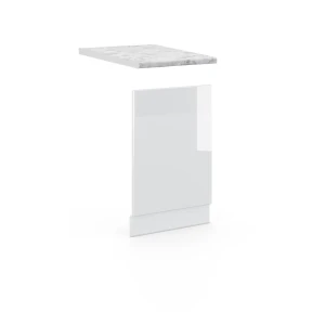 Frontplade Fame-Line Hvid højglans 45 cm , BP Marmor Vicco