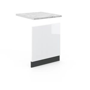 Frontplade Fame-Line Hvid højglans 60 cm , BP Marmor Vicco