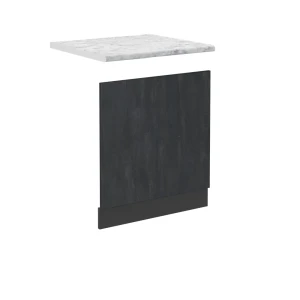Frontplade R-Line Sort beton 60 cm BP Marmor Vicco