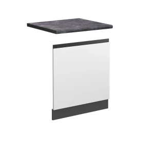 Frontplade R-Line Hvid 60 cm , BP Antracit Vicco