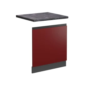 Frontplade R-Line Rød 60 cm , BP Antracit Vicco