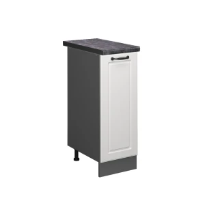 Apotekerskab R-Line Hvid landhus 30 cm , BP Antracit Vicco