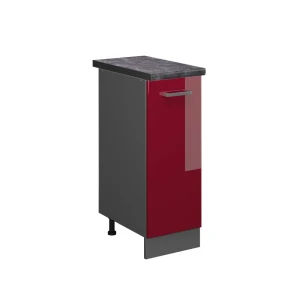 Apotekerskab R-Line Rød højglans 30 cm , BP Antracit Vicco