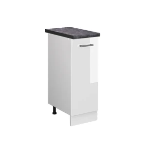 Apotekerskab R-Line Hvid højglans 30 cm , BP Antracit Vicco