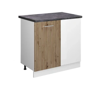 Eckunterschrank R-Line Artisan-Eiche 86 cm , AP Anthrazit Vicco