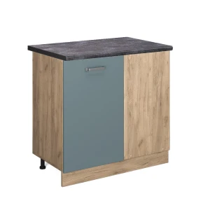 Szafka narożna R-Line Niebiesko-szary 86 cm , BP Antracyt Vicco