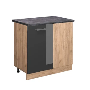 Hjørneskab R-Line Antracit højglans 86 cm , BP Antracit Vicco