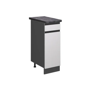 Køkkenskab R-Line Hvid 30 cm , BP Antracit Vicco