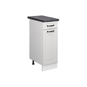 Køkkenskab R-Line Hvid landhus 30 cm , BP Antracit Vicco