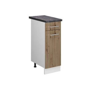 Szafka dolna do kuchni R-Line Dąb rzemieślniczy 30 cm , BP Antracyt Vicco