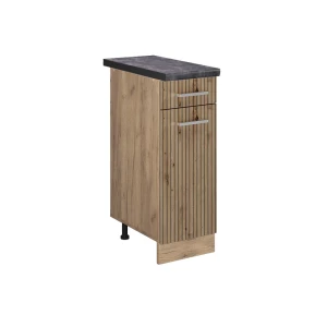 Szafka dolna do kuchni R-Line Dąb rzemieślniczy 30 cm , BP Antracyt Vicco