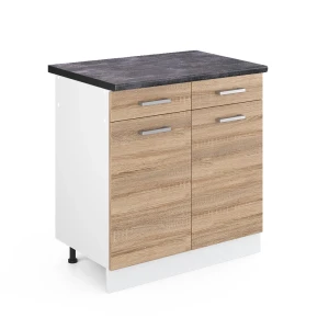 Køkkenskab R-Line Sonoma 80 cm , BP Antracit Vicco