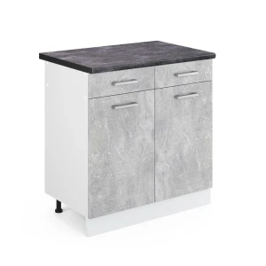 Køkkenskab R-Line Beton 80 cm , BP Antracit Vicco