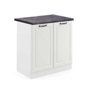 Vaskeskab R-Line Hvid landhus 80 cm , BP Antracit Vicco