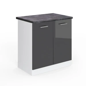 Vaskeskab R-Line Antracit højglans 80 cm , BP Antracit Vicco