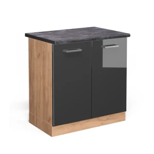 Vaskeskab R-Line Antracit højglans 80 cm , BP Antracit Vicco