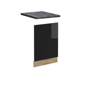 Frontplade R-Line Sort højglans 45 cm , BP Antracit Vicco