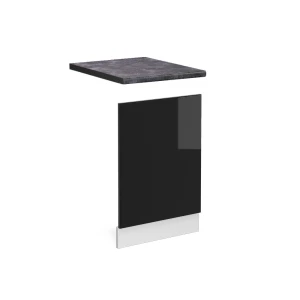 Frontplade R-Line Sort højglans 45 cm , BP Antracit Vicco