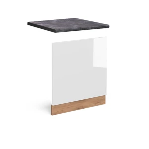Frontplade R-Line Hvid højglans 60 cm , BP Antracit Vicco