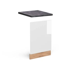 Frontplade R-Line Hvid højglans 45 cm , BP Antracit Vicco