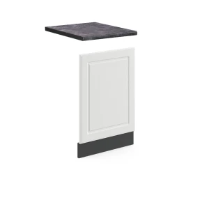 Frontplade R-Line Hvid landhus 45 cm , BP Antracit Vicco