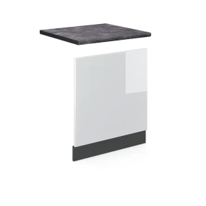 Frontplade R-Line Hvid højglans 60 cm , BP Antracit Vicco