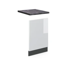 Frontplade R-Line Hvid højglans 45 cm , BP Antracit Vicco
