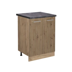 Szafki kuchenne R-Line Dąb rzemieślniczy 60 cm , BP Antracyt Vicco