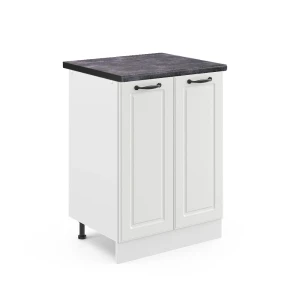 Küchenunterschrank R-Line Weiß Landhaus 60 cm , AP Anthrazit Vicco