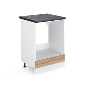 Komfurindbygningsskab R-Line Sonoma 60 cm , BP Antracit Vicco