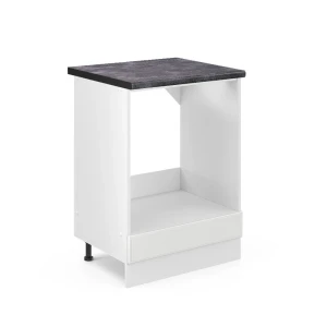 Meuble pour four R-Line Blanc campagne 60cm , PT Anthracite Vicco