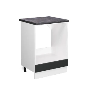 Komfurindbygningsskab R-Line Antracit landhus 60 cm , BP Antracit Vicco