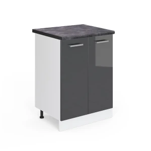 Køkkenskab R-Line Antracit højglans 60 cm , BP Antracit Vicco