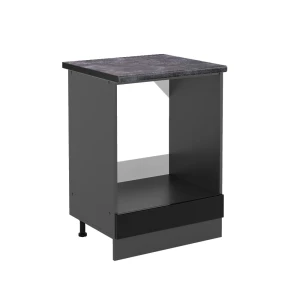 Szafka kuchenna R-Line Czarny wysoki połysk 60 cm , BP Antracyt Vicco