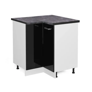 Szafka narożna R-Line Czarny wysoki połysk 75.6 cm , BP Antracyt Vicco