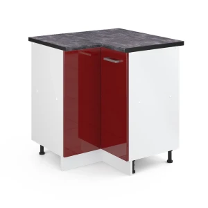 Hjørneskab R-Line Rød højglans 75.6 cm , BP Antracit Vicco