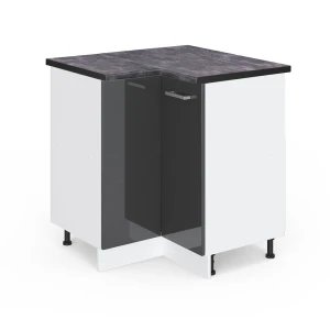Hjørneskab R-Line Antracit højglans 75.6 cm , BP Antracit Vicco