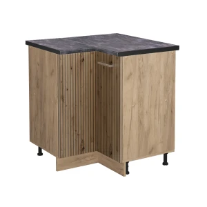 Eckunterschrank R-Line Artisan-Eiche 75.6 cm , AP Anthrazit Vicco