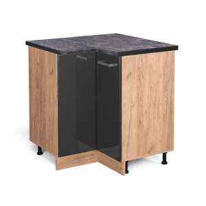 Hjørneskab R-Line Antracit højglans 75.6 cm , BP Antracit Vicco