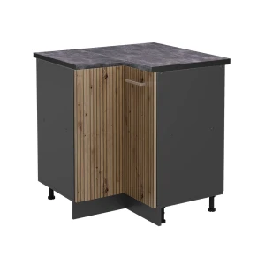 Szafka narożna R-Line Dąb rzemieślniczy 75.6 cm , BP Antracyt Vicco