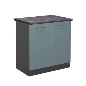 Vaskeskab R-Line Blågrå 80 cm , BP Antracit Vicco