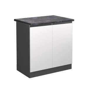 Szafka pod zlew R-Line Biały 80 cm  J-Shape, BP Antracyt Vicco
