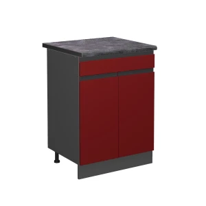 Køkkenskab R-Line Rød 60 cm , AP Antracit Vicco