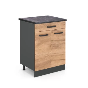 Køkkenskab R-Line Gold power oak 60 cm , BP Antracit Vicco