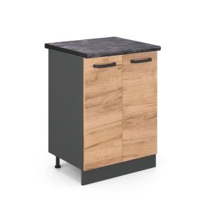 Køkkenskab R-Line Gold power oak 60 cm , BP Antracit Vicco