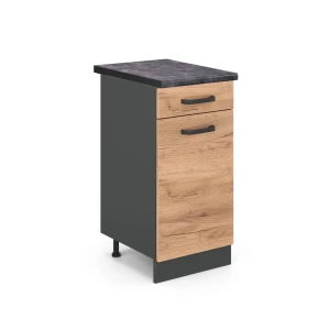 Køkkenskab R-Line Gold power oak 40 cm , BP Antracit Vicco
